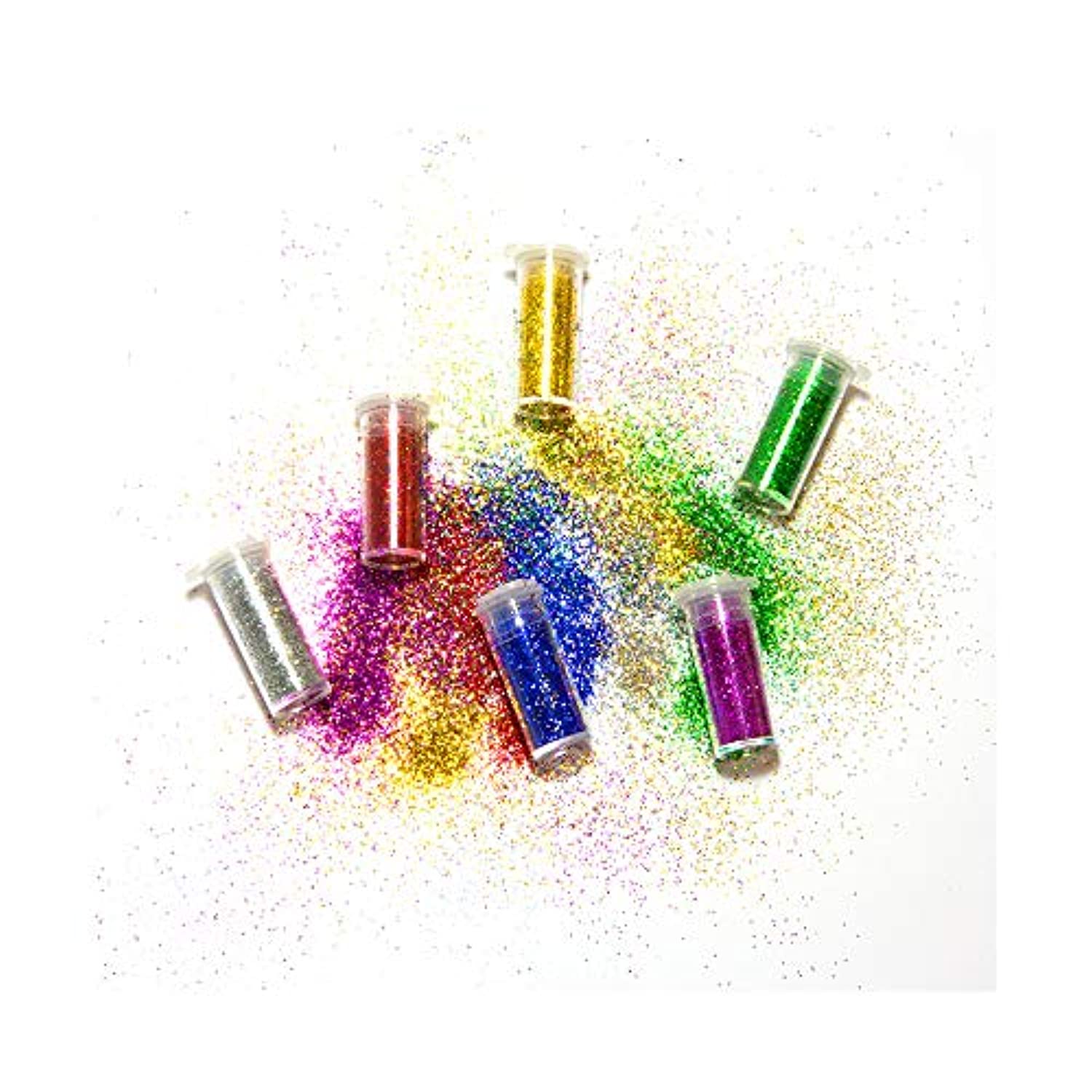 6-Primary Color Glitter Shaker | 0.10 oz (3gr)