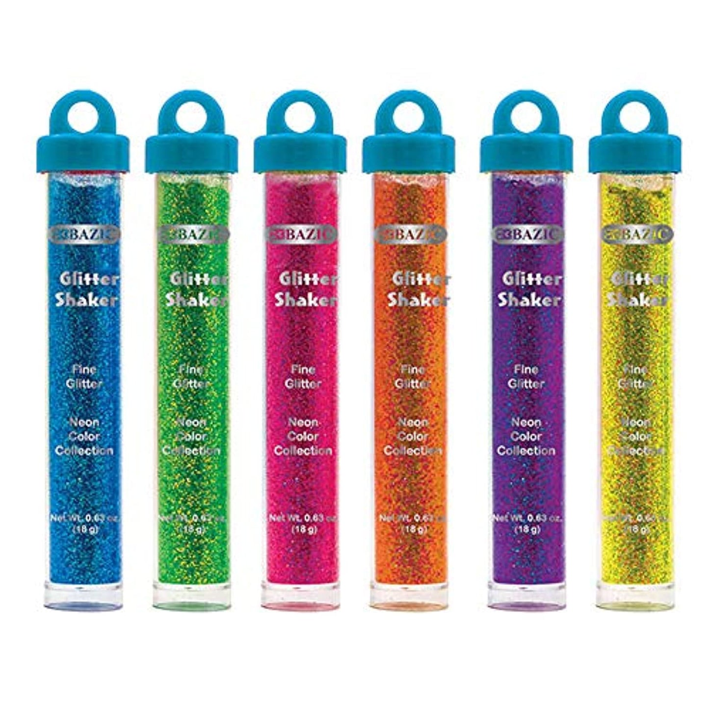 Neon Color Glitter Tubes w/Display Box, Washable Sparkle Non-toxic | 22g/0.77oz