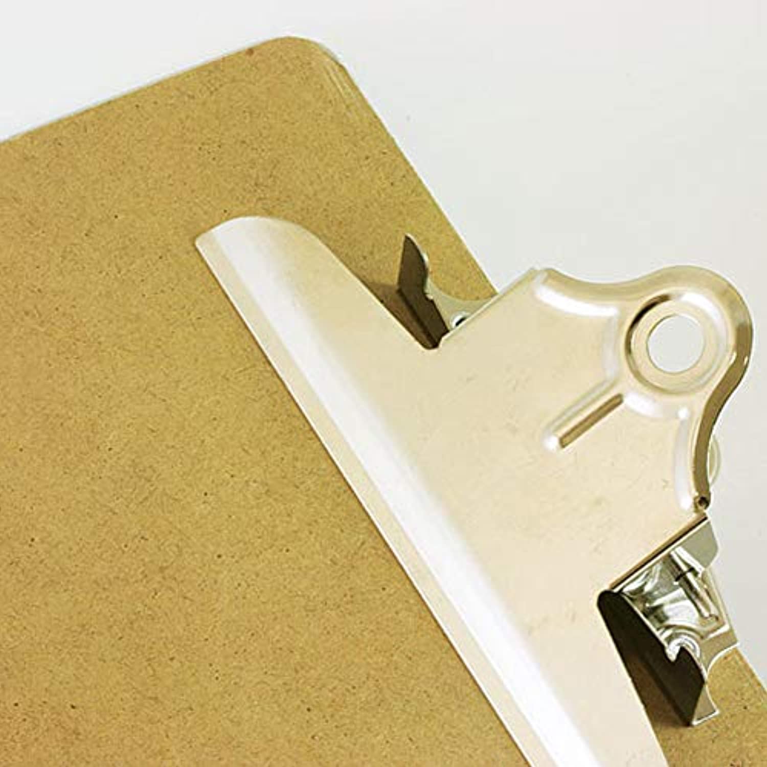 Memo Size Wood Hardboard Clipboard w/Sturdy Spring Clip, 9" x 6" Mini Small Paperboard Strong &amp; Large Capacity, Business Office School Teacher Student College