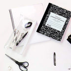 Composition Book Premium W/R 100 Ct. 9 3/4 x 7 1/2 in. | Black Marble Cover | 4-Pack.