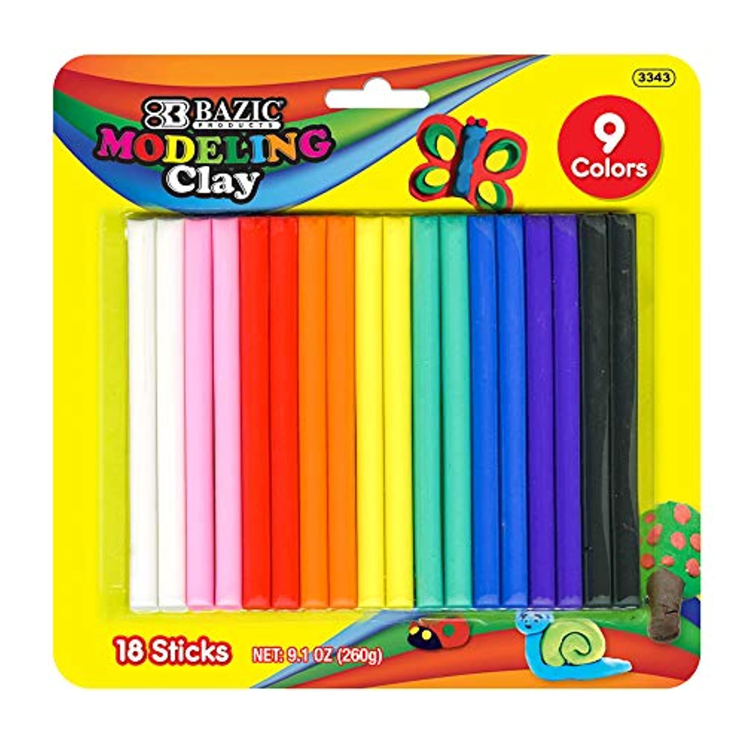 Modeling Clay Sticks 9 Color  9.17 oz (260g).