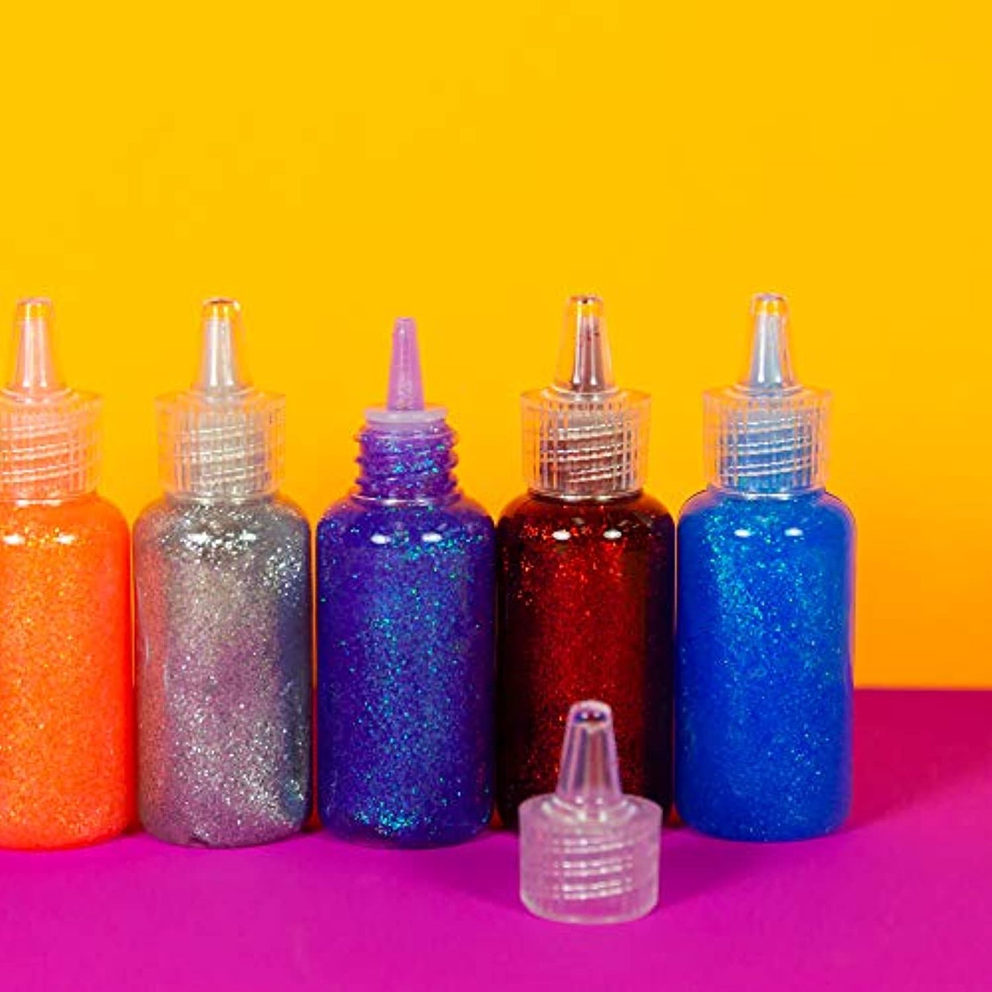 Classic Color Glitter Glue, Washable Sparkle Glowing Non-toxic | 0.67 FL OZ (20ml)