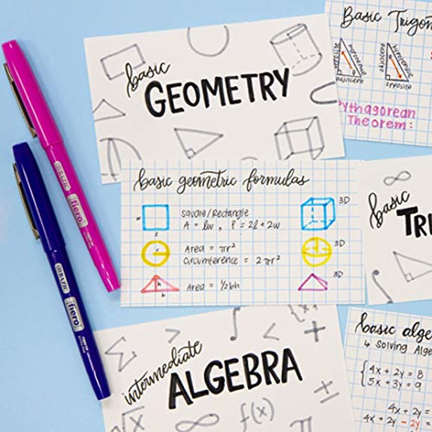 Gtrid Index Card 100 Ct. 3" X 5" Quad Ruled 4-1" White.