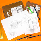 Sketch Pad Premium 50-Ct. | TOP Bound Spiral | 6 X 8 inches.