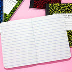 BAZIC 80 Sheets 4.5" x 3.25" Mini Marble Composition Book, Assorted Color Comp Books Memo Notebook with Lined Paper, Home School Office Supplies (2/Pack, 24-Pack) (Total 48 Books).