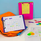 Bright Color PVC Standard Clipboard Low Profile Clip, A4 Letter Size, Business Office School Teacher Student College, Assorted 4 Colors, 4-Pack.
