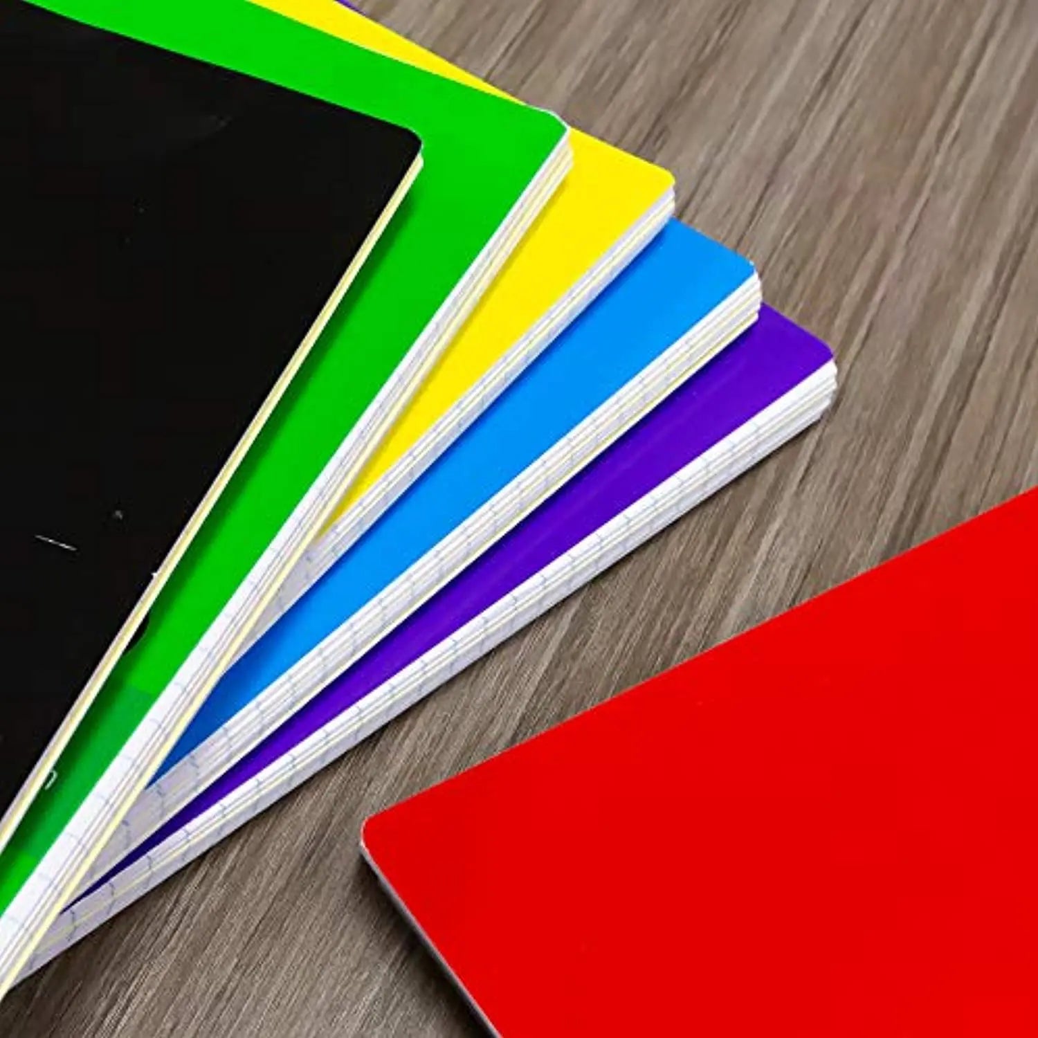 BAZIC Wide Ruled 120 Sheets 3-Subject Spiral Notebook, Writing Journal Dairy Assignment with Lined Notebooks, for Office Class Students, 6-Pack.