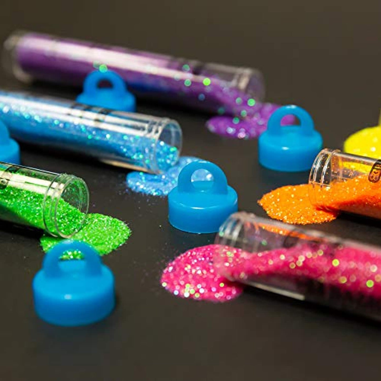 Neon Color Glitter Tubes w/Display Box, Washable Sparkle Non-toxic | 22g/0.77oz