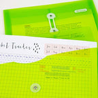 BAZIC 1 Top & 1 Side Loading Letter Size String Closure Envelope, Assorted Color Clear Poly Plastic Files, Office A4 Legal Folder String-Tie, 6-Pack (Total 12 Files).