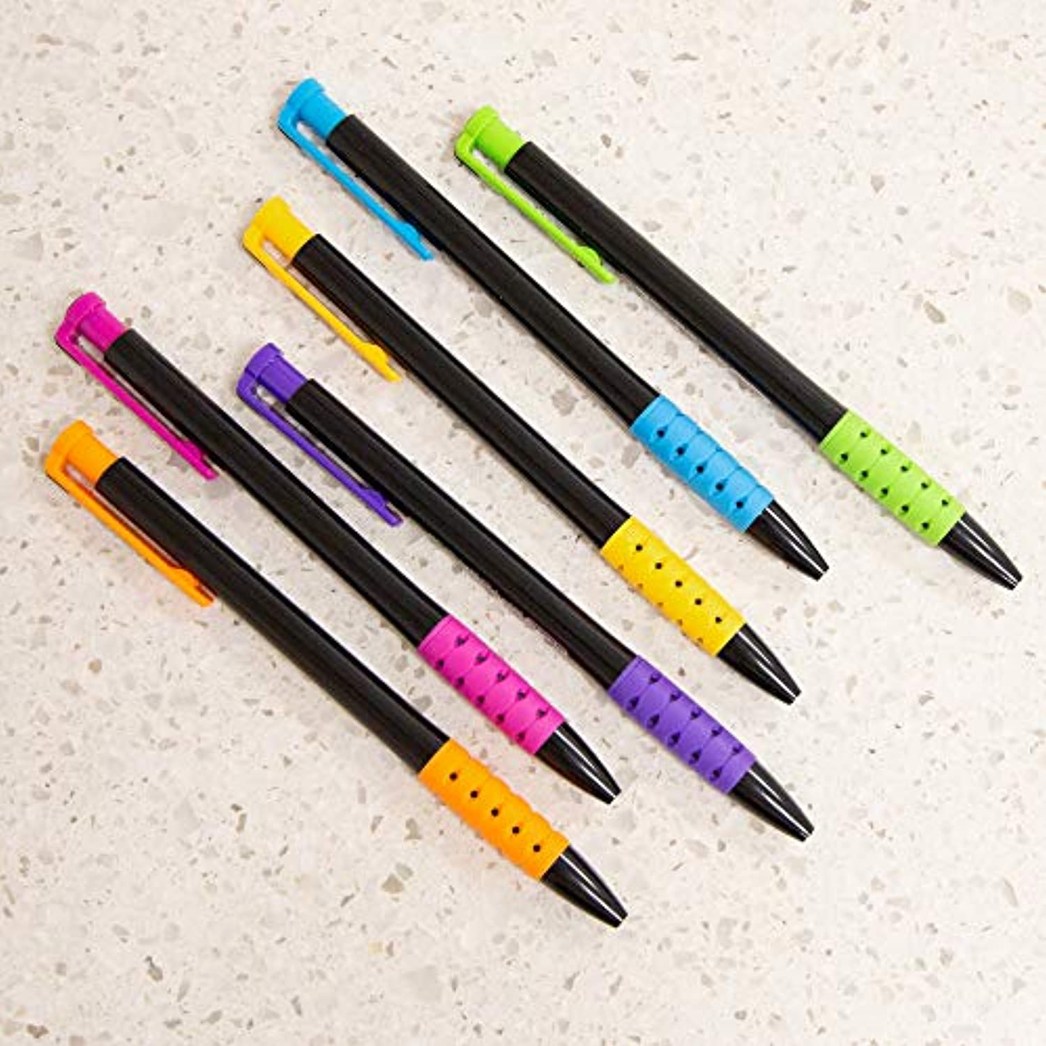 Spyder Oil-Gel Ink Black Retractable Pen, Soft Barrel Grip, Stick Ballpoint Pens Medium Point