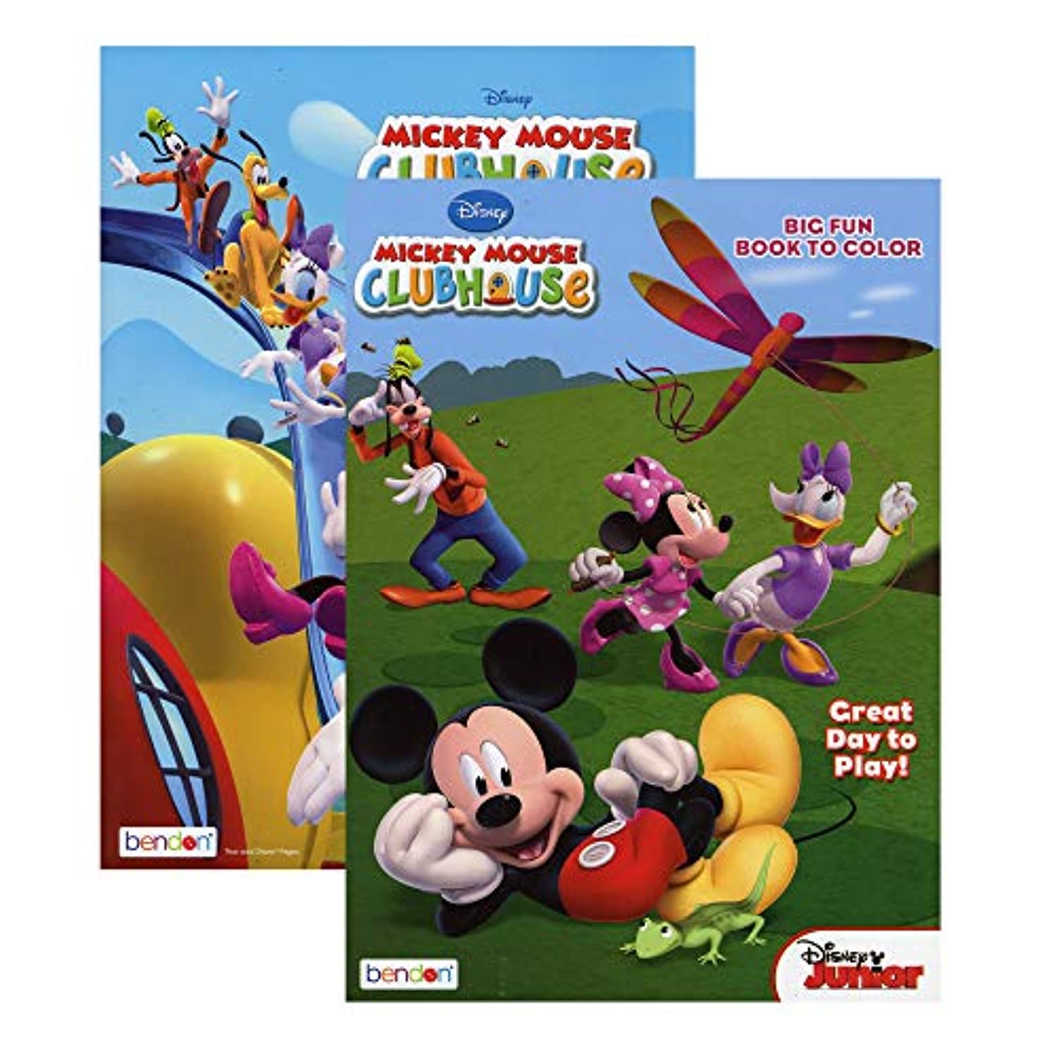 MICKEY CLUBHOUSE Coloring Book } 2-Titles.