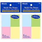 Stick On Notes 100 Ct. 1.5" X 2" (4/Pack).