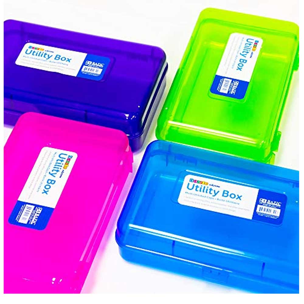 Multipurpose SIMPLE STORAGE Utility Box | 4 Bright Colors - g8central.com