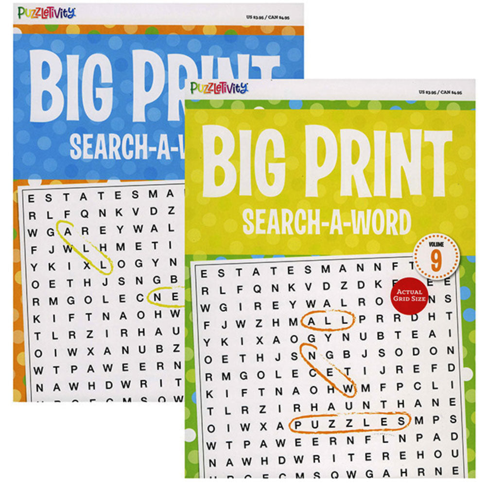 BIG PRINT Search a Word | 2-Titles.