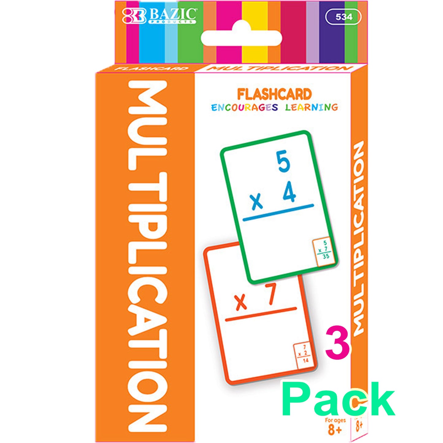 Multiplication Flash Cards For Kids (36/Pack)