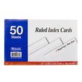 INDEX CARD 50-Cards RULED 5 in x 8 in | White G8Central