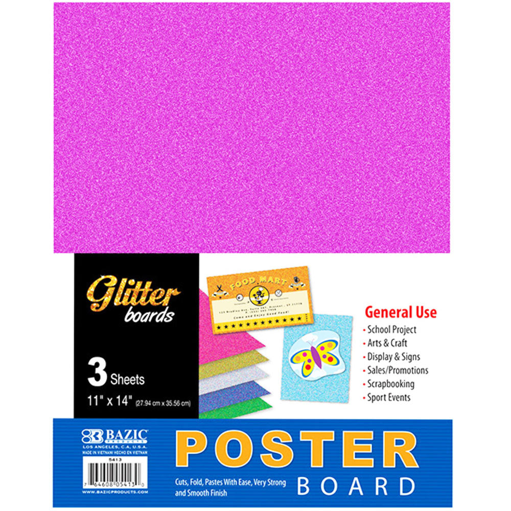 Poster Board for Presentation or Art 11" X 14" | Glitter