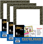 Poster Board for Presentation or Art 11" X 14" | White w/Gllitter Frame G8Central