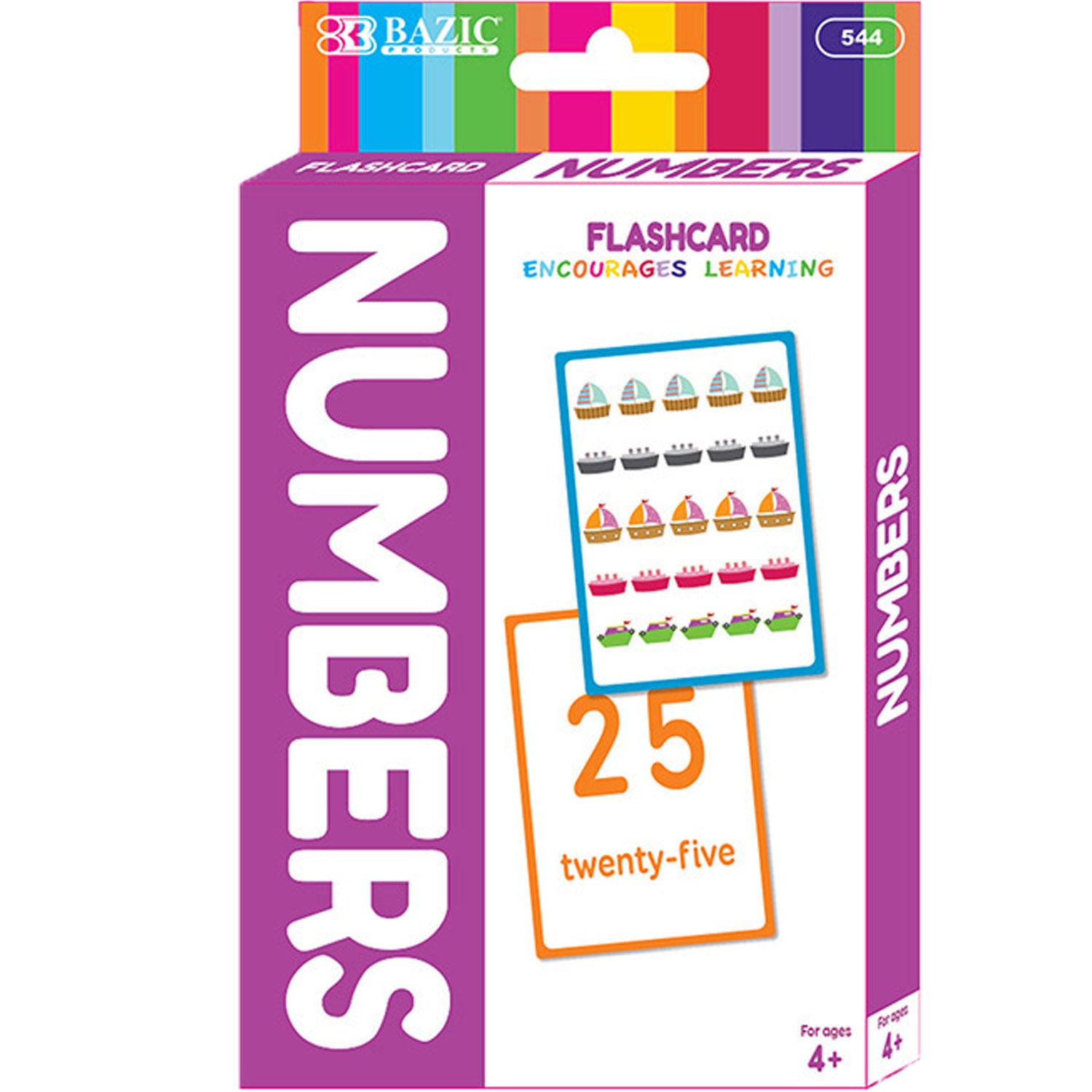 Number Flash Cards For Kids 4+ (36/Pack)