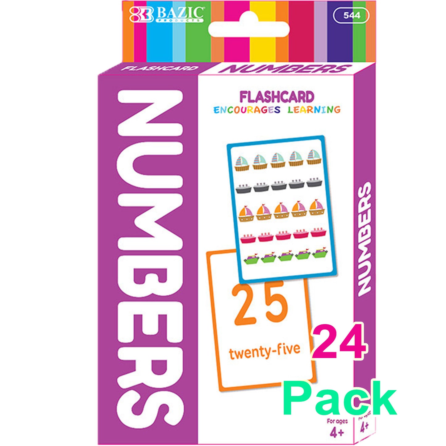 Number Flash Cards For Kids 4+ (36/Pack)