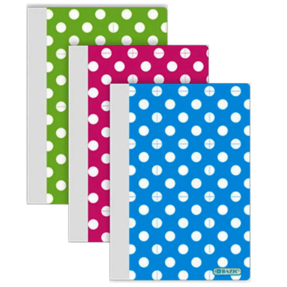Personal Composition Book 80 Ct. 5" x 7" College Ruled | Polka Dot Poly Cover G8Central