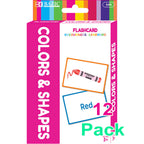 Colors &amp; Shapes Flash Cards, Double-Sided with Picture Name with Illustrations for Kids 3+