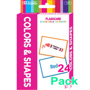 Colors &amp; Shapes Flash Cards, Double-Sided with Picture Name with Illustrations for Kids 3+