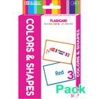 Colors &amp; Shapes Flash Cards, Double-Sided with Picture Name with Illustrations for Kids 3+