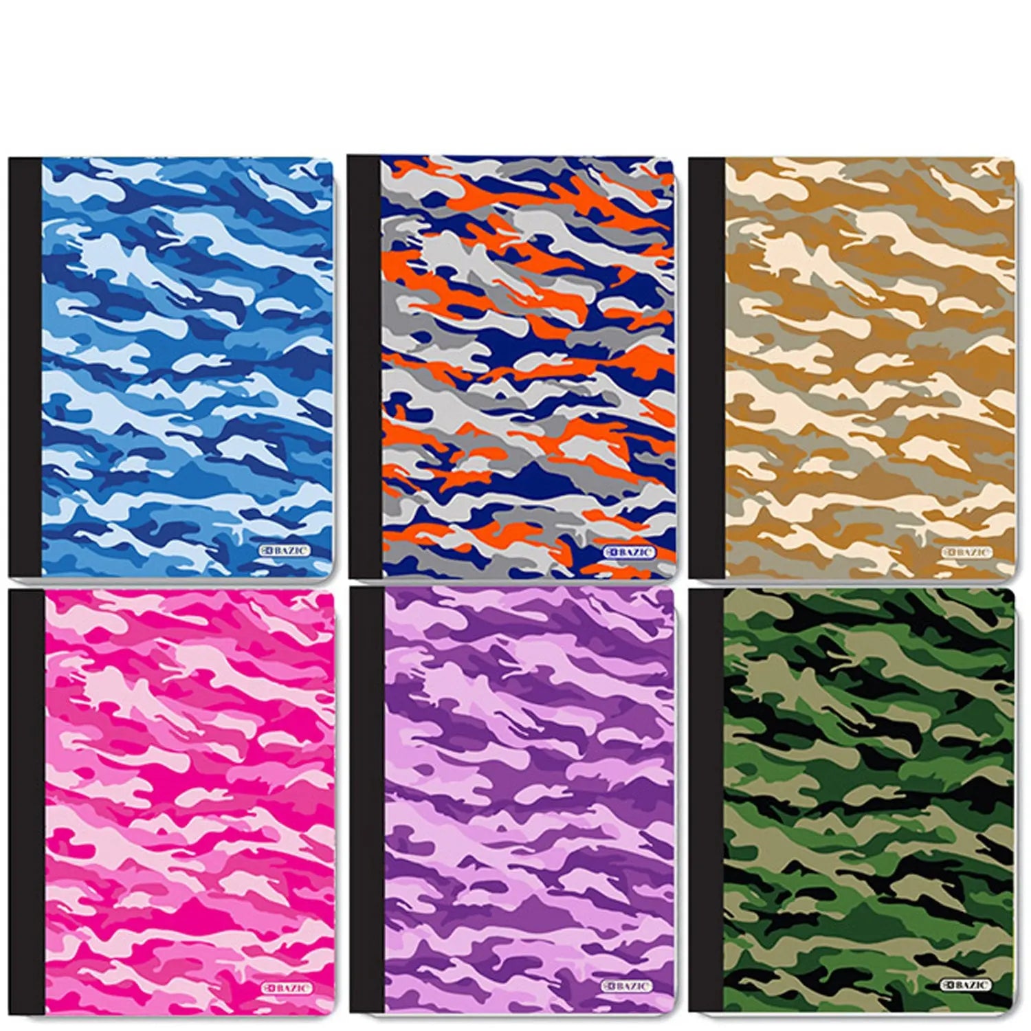 Composition Book College Ruled 100-Ct | Assorted Camouflage Covers G8Central