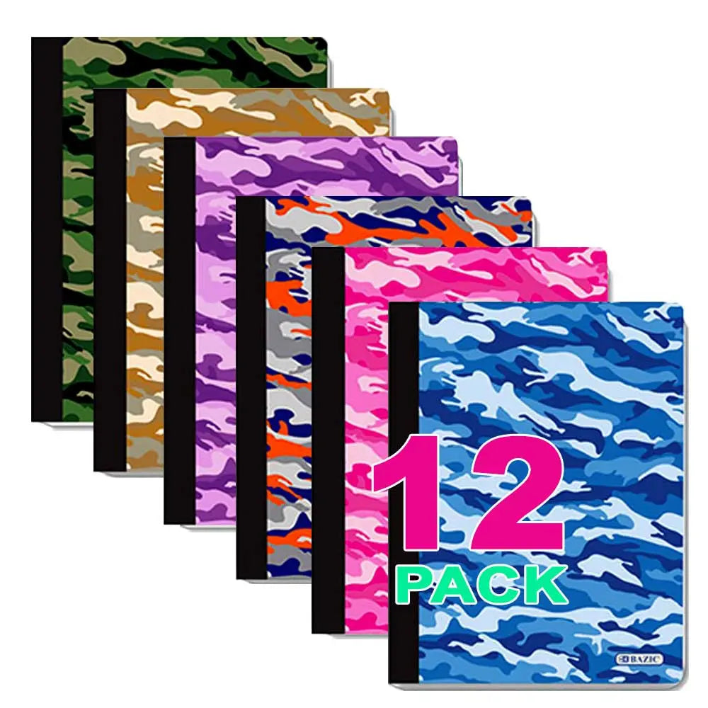 Composition Book College Ruled 100-Ct | Assorted Camouflage Covers G8Central