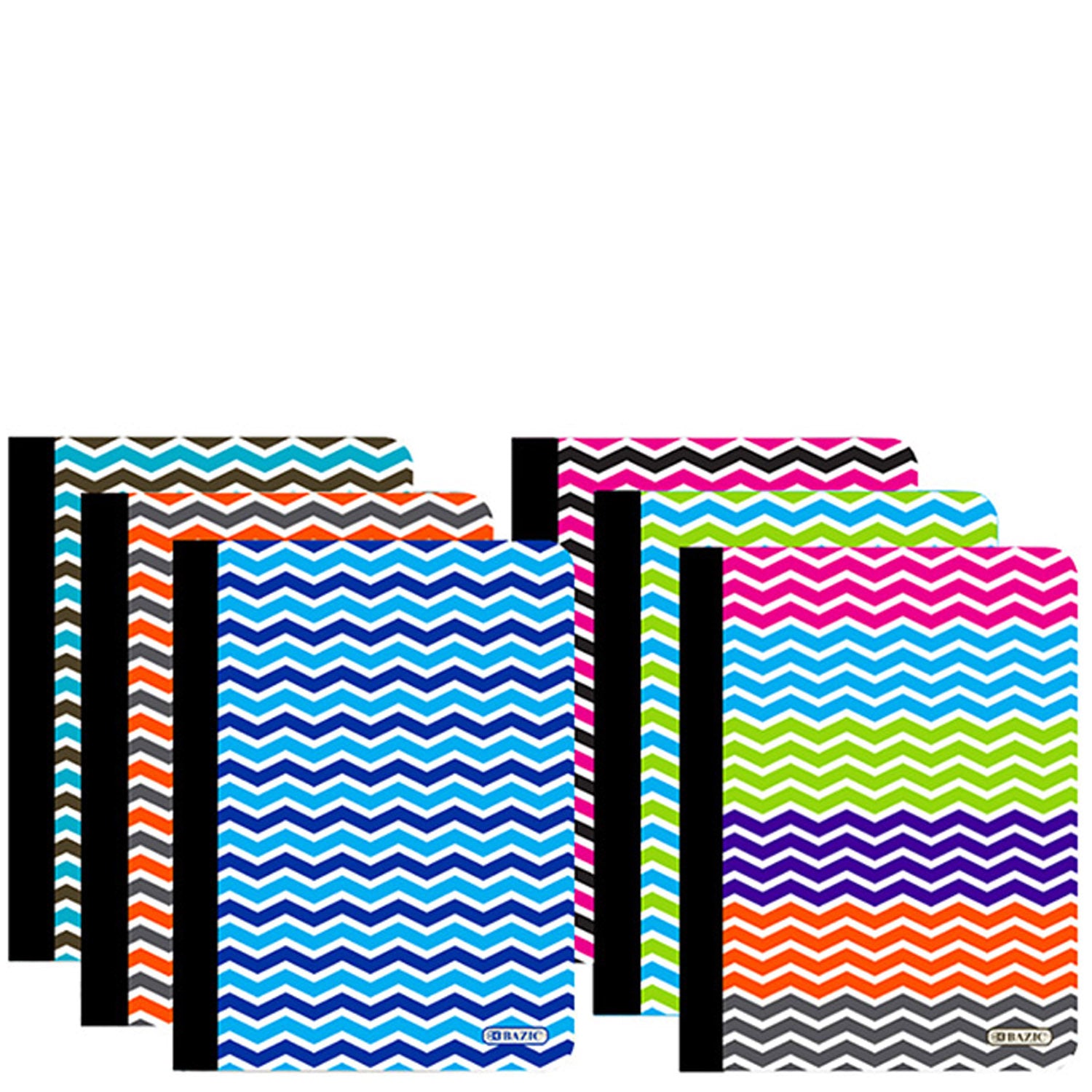 Composition Book College Ruled 100-Ct | Assorted Chevron Cover