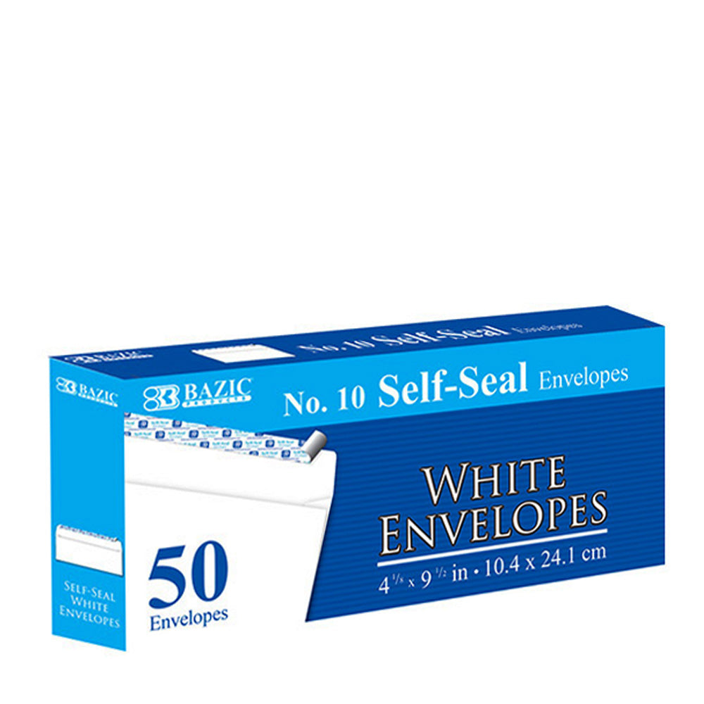 Envelopes #10 Self-Seal WHITE 4 1/8" x 9 1/2"