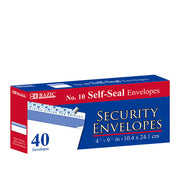 Envelopes #10 Self-Seal SECURITY White 4 1/8" x 9 1/2"