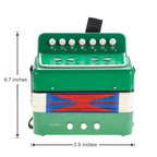 Children's Musical Instrument Accordion | Green G8Central