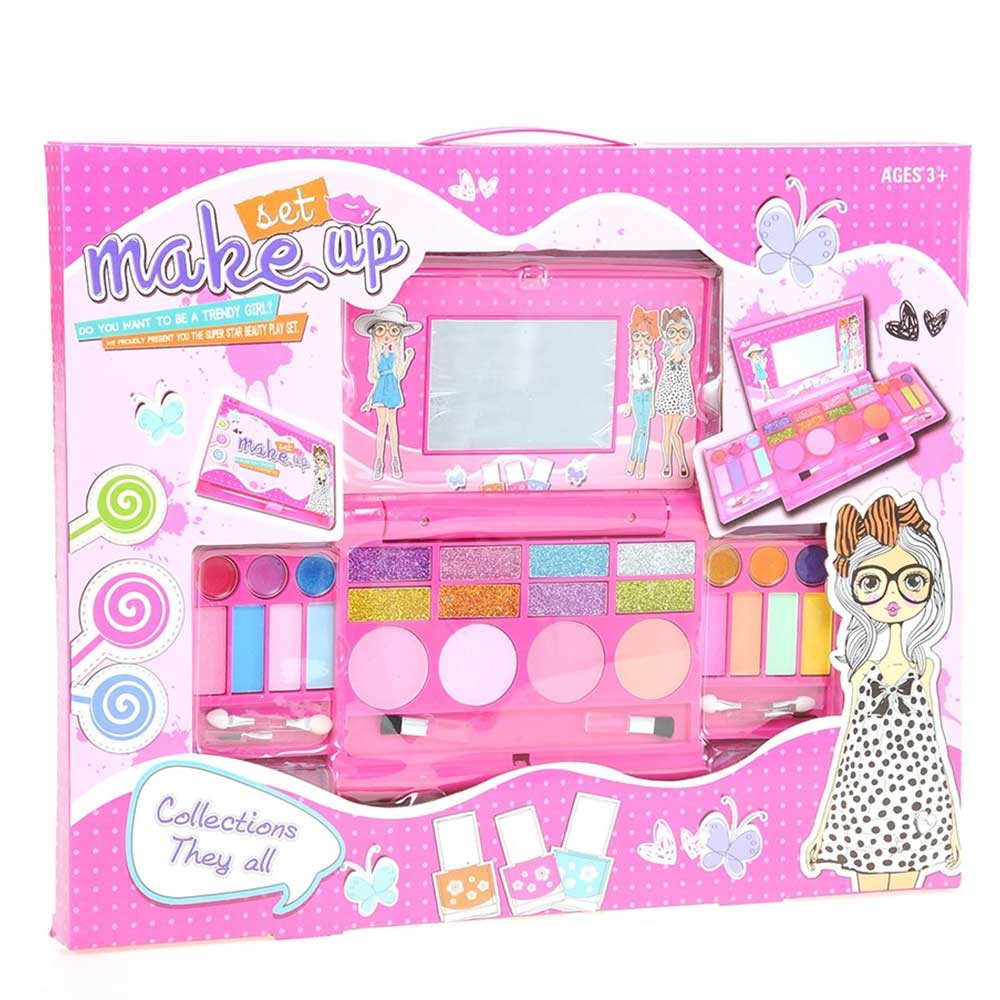 Princess Girl's Deluxe Makeup Palette With Mirror -All In One