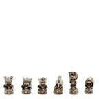 Metal Chess Set with 3D-Theme Decorative 3 in 1 Game Combo | SKULL G8Central