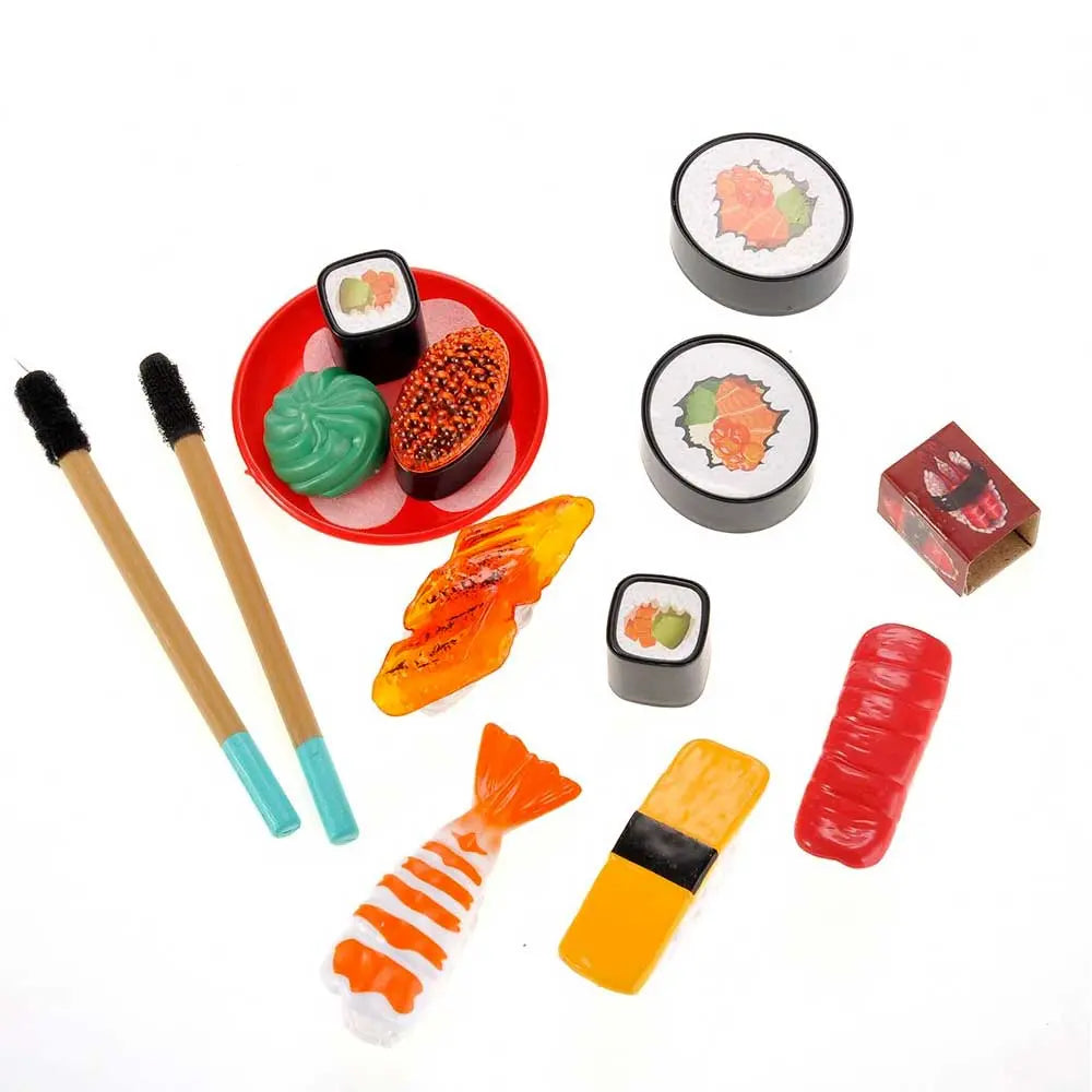 Pretend Food Playset Japanese Sushi Dinner Bento Box | Cutting Food Set 21pcs G8Central