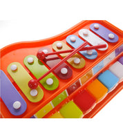2-in-1 Xylophone/Piano With Music Sheet Songbook