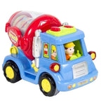 Push And Go Friction Powered Trucks (Cement Mixer, Sweeper, And Harvester) G8Central