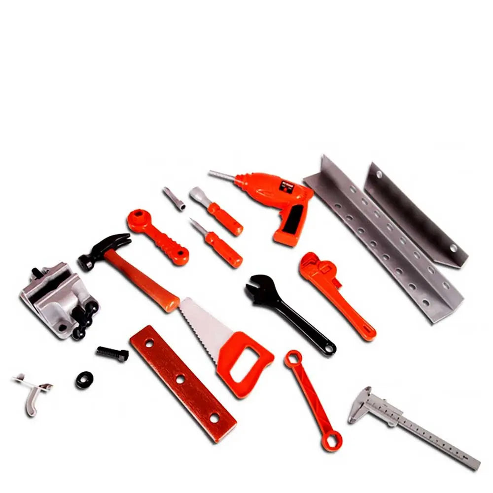 16" Pretend Tool Set Workbench For Kids G8Central