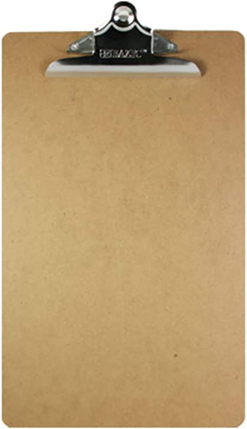 BAZIC Legal Size Wood Hardboard Clipboard w/Sturdy Spring Clip, 16.5" x 8.5" Paperboard Strong & Large Capacity, Business Office School Teacher Student College, 1-Pack.