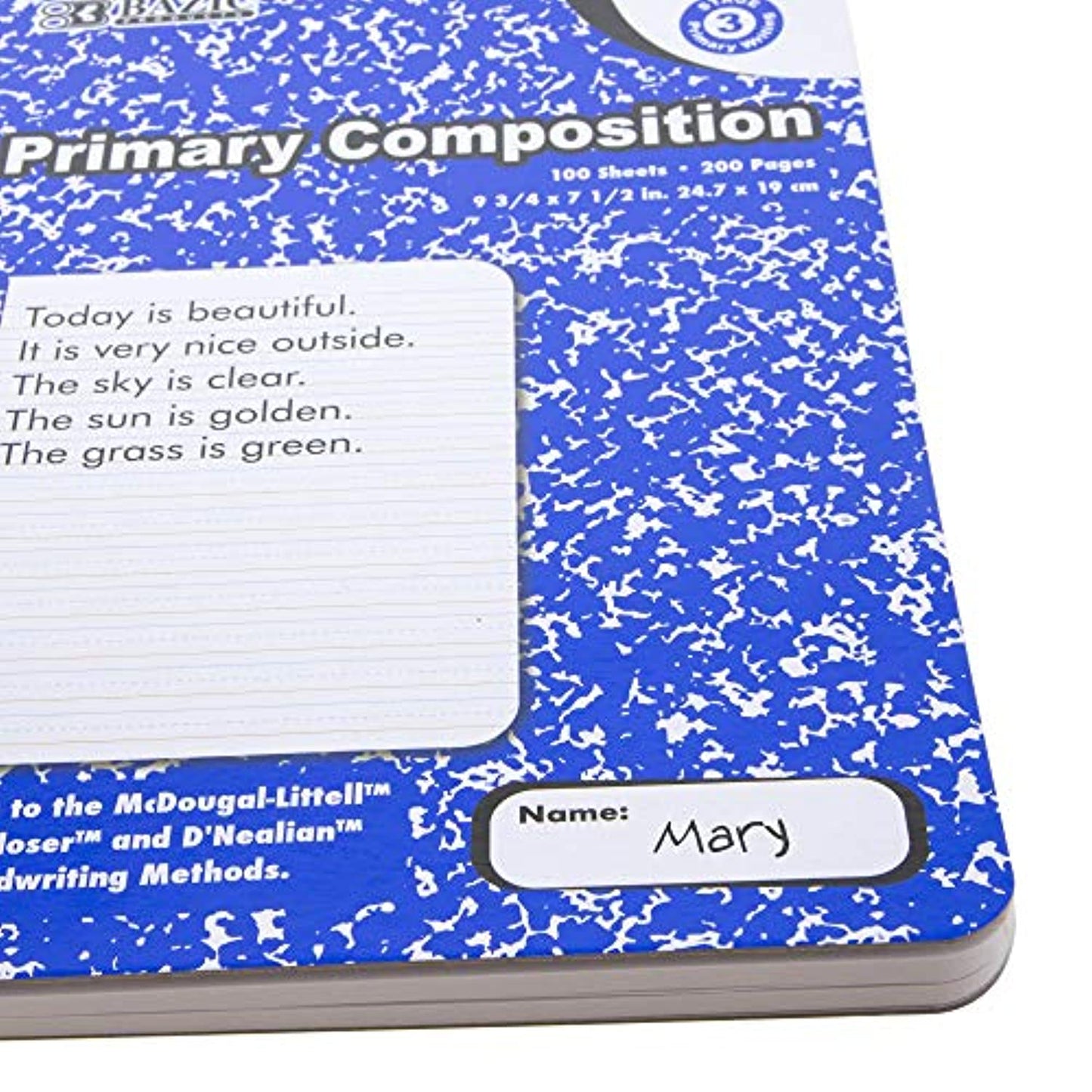 Primary Marble Composition Book | 100 Ct..