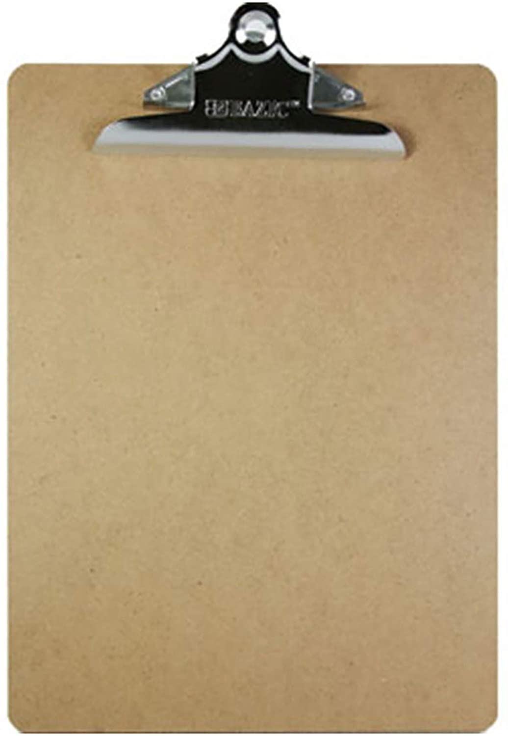 Wood Hardboard Clipboard w/Sturdy Spring Clip, 12.5" x 9" Fit A4 Letter Size Paperboard Strong &amp; Large Capacity, Business Office School Teacher Student College, 4-Pack.