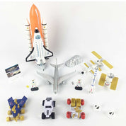 Space Shuttle Playset With Rockets, Satellites, Rovers & Vehicles