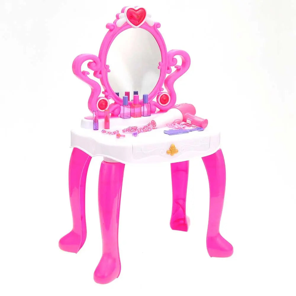 2-In-1 Vanity Set With Beauty Accessories, Working Piano, And Mirror G8Central