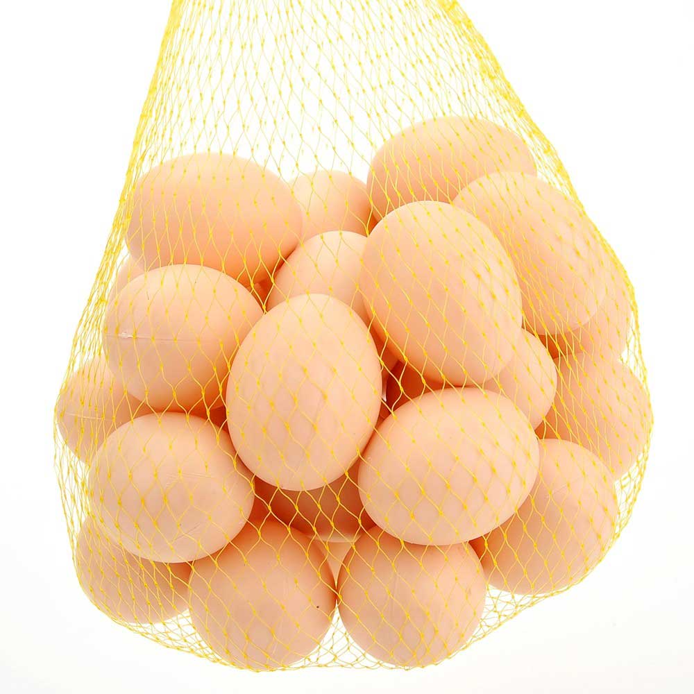 Bag Of Realistic Chicken Eggs Playset (Pack Of 30 Fake Eggs)