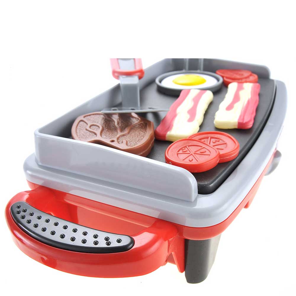 Pretend Food Breakfast Griddle Electric Kitchen Grill Play-set