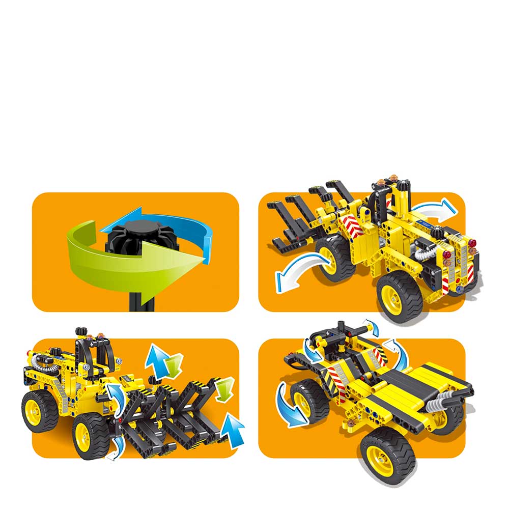Building Blocks Bricks Construction Kit STEM Toy (Bulldozer) | 261 pcs