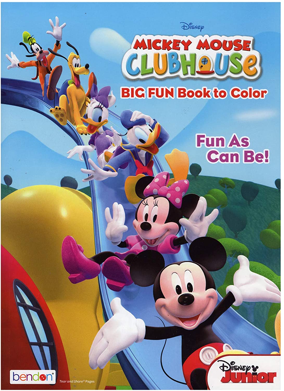 MICKEY CLUBHOUSE Coloring Book } 2-Titles.