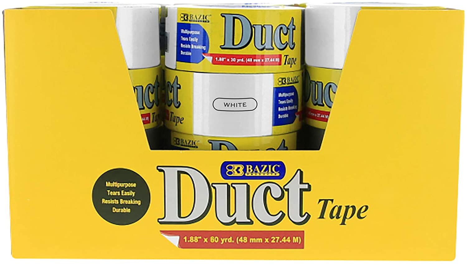 White Colored Duct Tape DURABLE 1.88